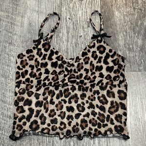 Leopard Print Women's Top